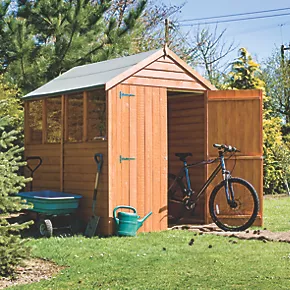 Shire 6' 6" x 5' 6" (Nominal) Apex Overlap Timber Shed - Image 2