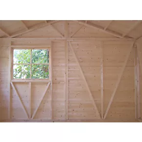 Shire 12' x 12' (Nominal) Apex Tongue & Groove Timber Workshop with Assembly - Image 5