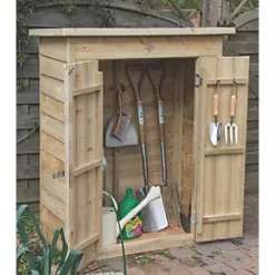Forest 3' x 1' 6" (Nominal) Pent Overlap Timber Garden Store