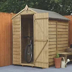 Forest 4' x 6' (Nominal) Apex Overlap Timber Shed