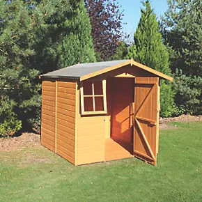 Shire 6' 6" x 6' 6" (Nominal) Apex Shiplap T&G Timber Shed - Image 2