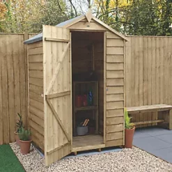Forest 4' x 3' (Nominal) Apex Overlap Timber Shed