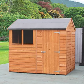 Shire Amaryillis 8' x 6' (Nominal) Reverse Apex Overlap Timber Shed - Image 2