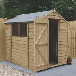 Forest 5' x 7' (Nominal) Apex Overlap Timber Shed