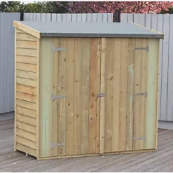 Shire 6' x 2' 6" (Nominal) Pent Overlap Timber Garden Store