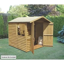 Shire 6' 6" x 6' 6" (Nominal) Apex Overlap Timber Shed